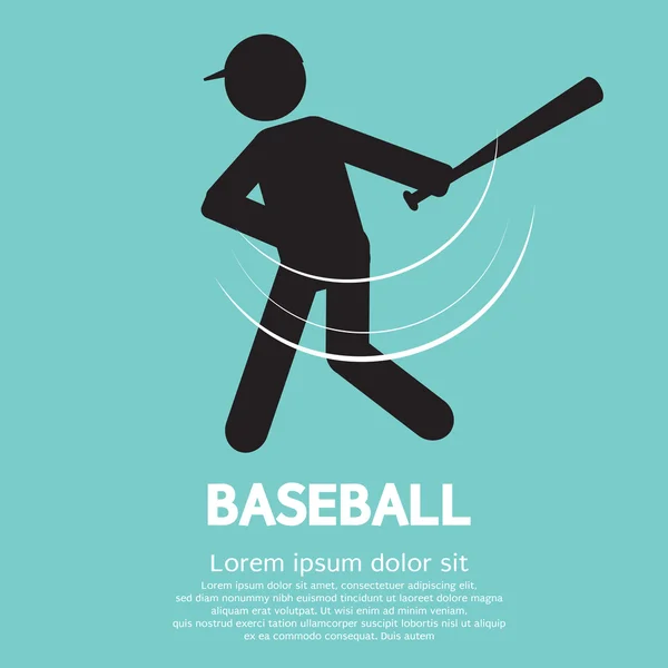 Ilustrasi vektor baseball - Stok Vektor
