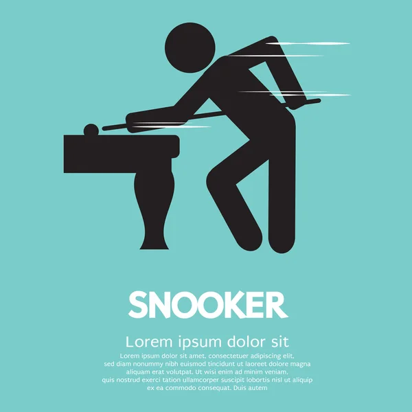 Snooker Spieler Vektor Illustration — Stockvektor