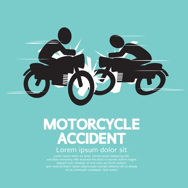 Illustration vectorielle d'accident de moto — Image vectorielle