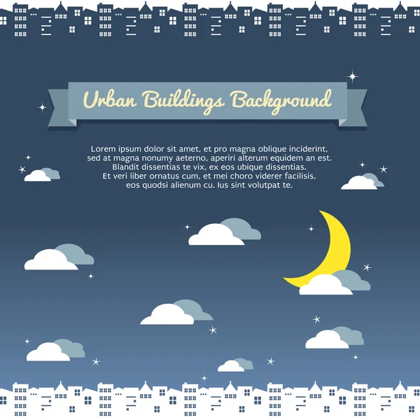 Urban Building Background — Stock Vector