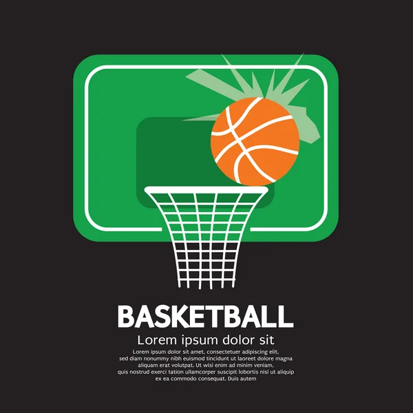 Illustration vectorielle de basketball — Image vectorielle