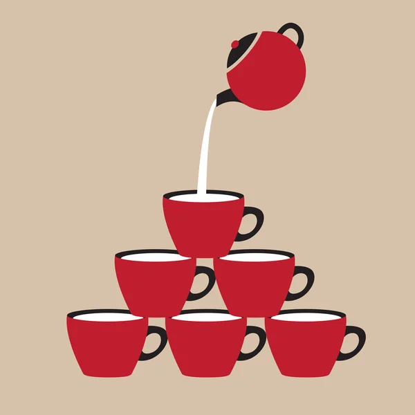 Tasse de café illustration vectorielle — Image vectorielle