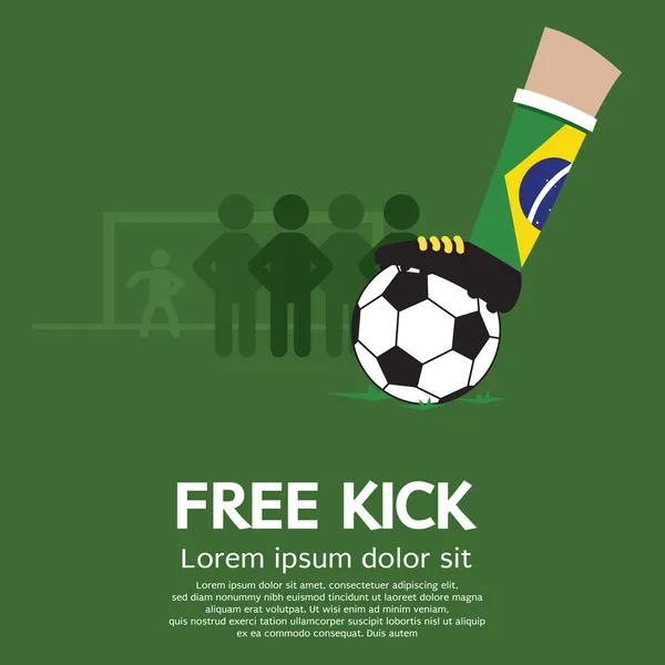 Free Kick Vector Illustration — Stock Vector