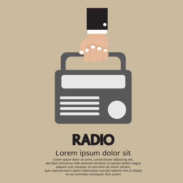 Radio Vector Ilustración — Archivo Imágenes Vectoriales