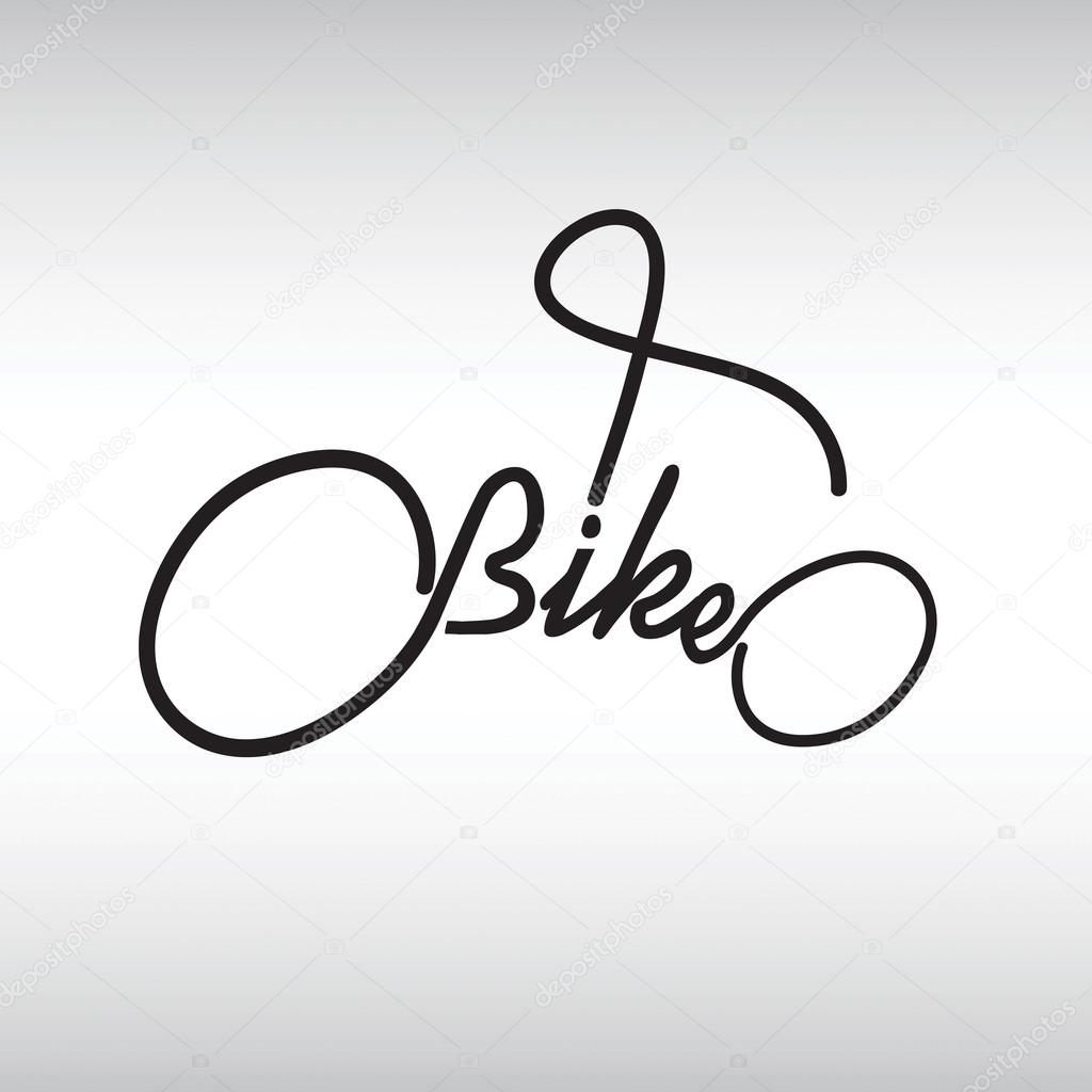 Bicycle Typography Vector Illustration