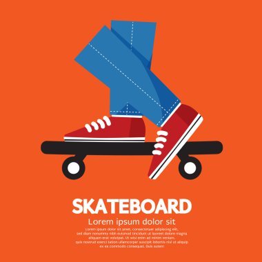 kaykay vektör çizim