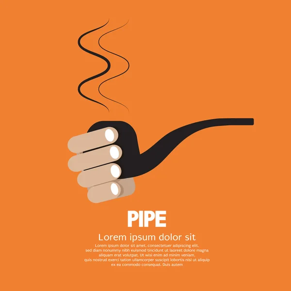 Illustration vectorielle de la pipe à fumer — Image vectorielle