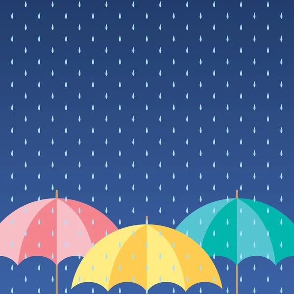 Colorful Umbrellas Background — Stock Vector