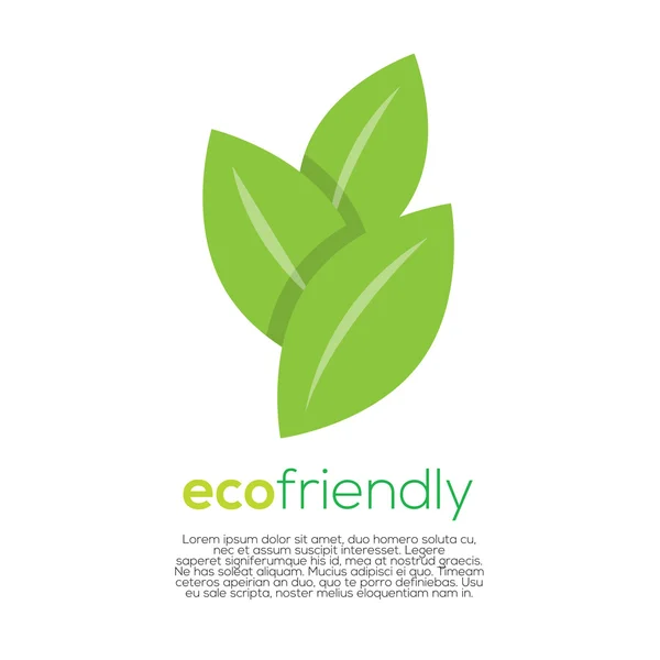 Eco-Friendly Concept Vector — Stock Vector