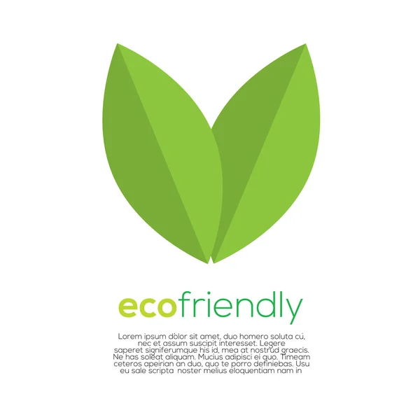 Conceito Eco-Friendly Vector — Vetor de Stock