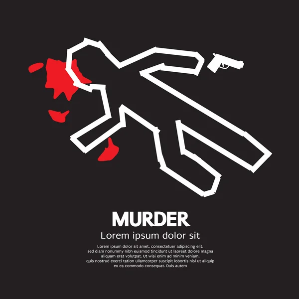 Illustration vectorielle du meurtre — Image vectorielle