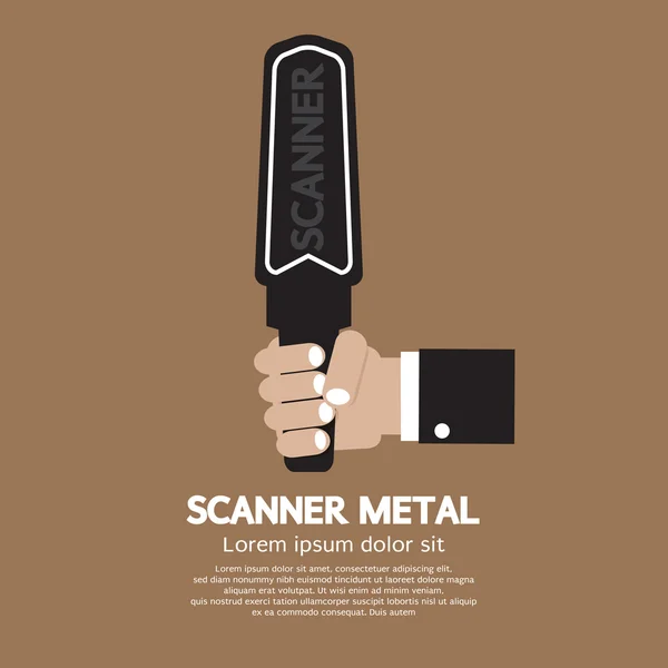 Illustration vectorielle de scanner métallique — Image vectorielle