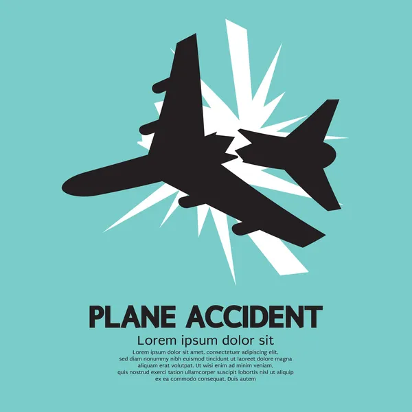 Ilustración del vector de accidente aéreo — Archivo Imágenes Vectoriales