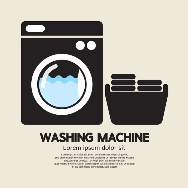 Illustration vectorielle machine à laver — Image vectorielle