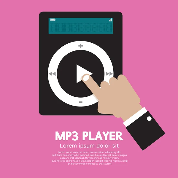 Mp3 Player Vektor Illustration — Stockvektor