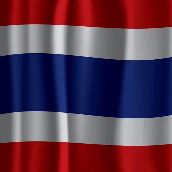 Thailand flagga gardin vektor illustration — Stock vektor