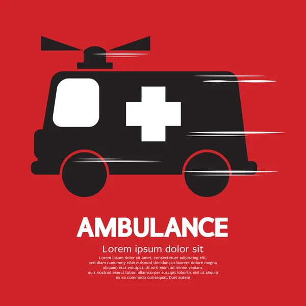 Ilustração vetorial de ambulância — Vetor de Stock