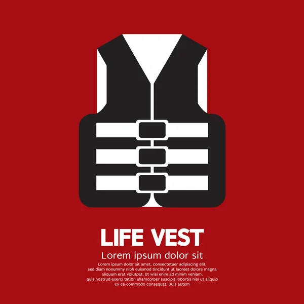 Life Vest Vector Ilustração — Vetor de Stock