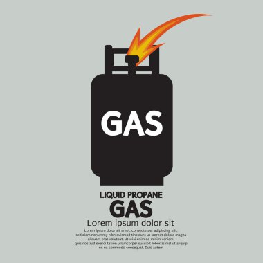 Liquid Propane Gas Vector Illustration clipart