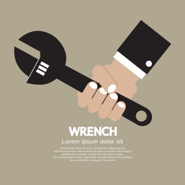 İngiliz anahtarı vektör çizim