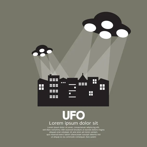 Ufo-Vektorillustration — Stockvektor