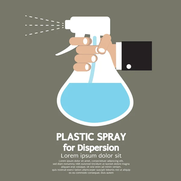 Spray en plastique pour dispersion — Image vectorielle