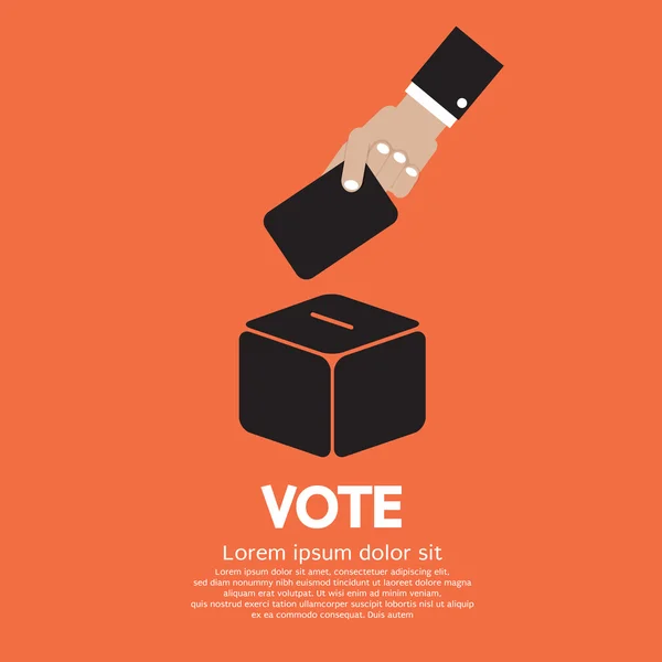 Sistema di voto Illustrazione vettoriale — Vettoriale Stock