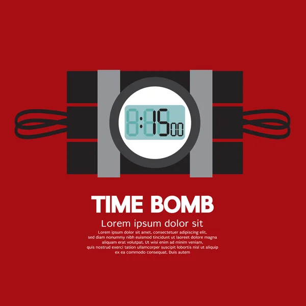 Time Bomb Vector Illustration — Stock Vector