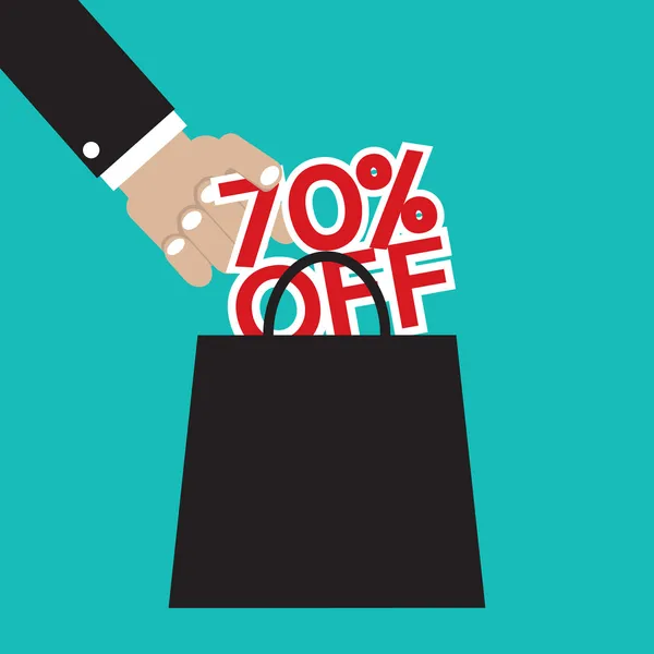 70 Percent Off Vector Illustration — Stock Vector