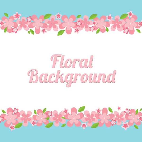 Bloemen achtergrond vector illustratie — Stockvector