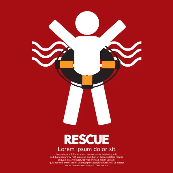 Rescue Vector Illustration — Stock Vector
