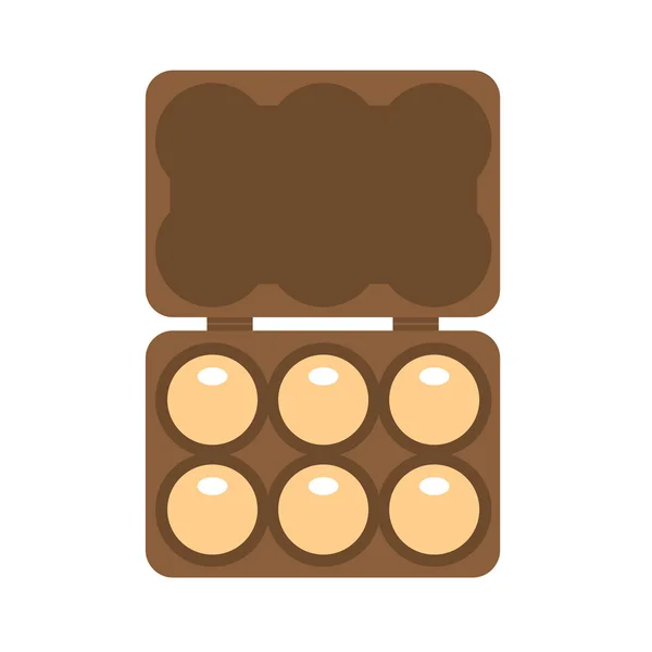 Illustration vectorielle des contenants d'œufs — Image vectorielle