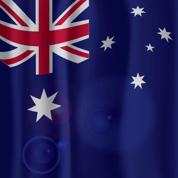 Avustralya bayrağı perde vektör çizim — Stok Vektör