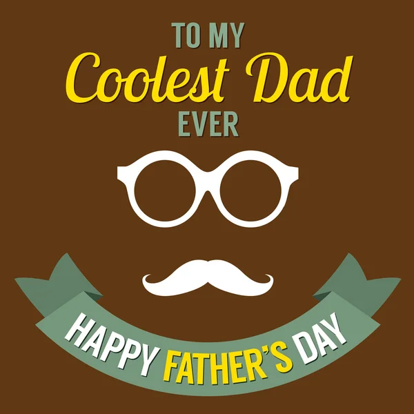 Illustration vectorielle fête des pères heureux — Image vectorielle