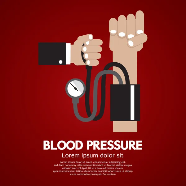 Ilustración de vectores de presión arterial — Vector de stock