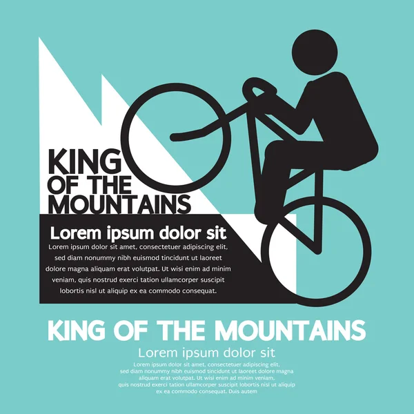 King Of The Mountains Vector Illustration — Stock Vector