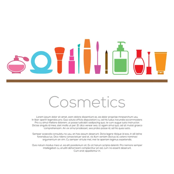 Cosmetics Vector Illustration — Stock Vector