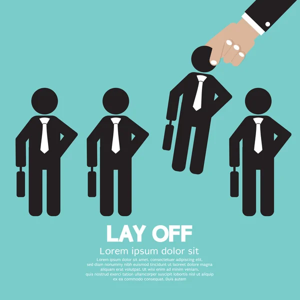 Lay Off Vector Illustration — Stock Vector
