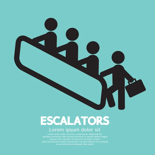 Escalators Vector Illustration — Stock Vector