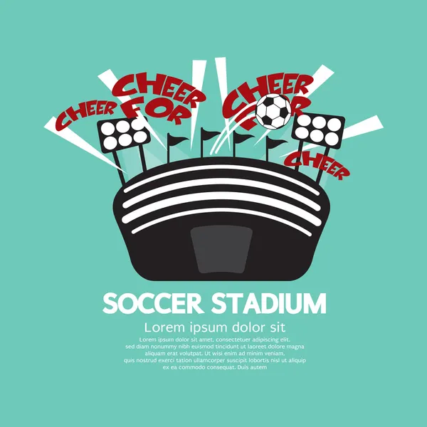 Soccer stadium vektor illustration — Stock vektor
