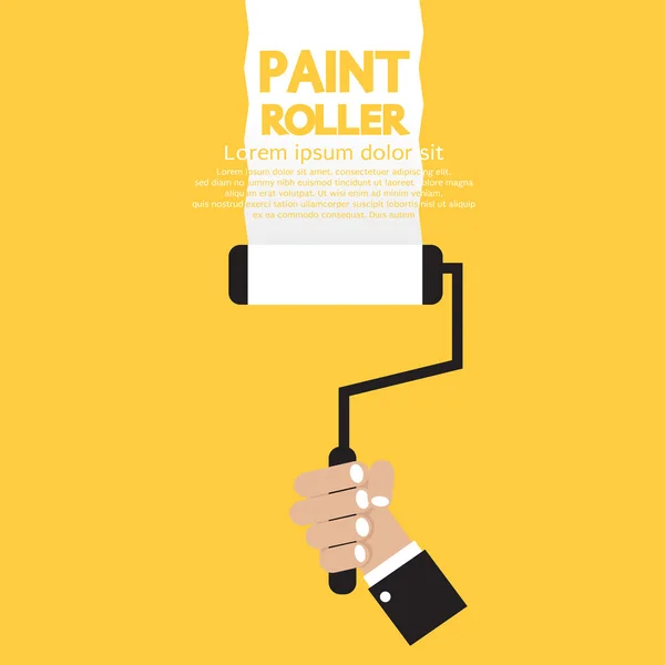 Paint Roller Vector Illustration — Stock Vector