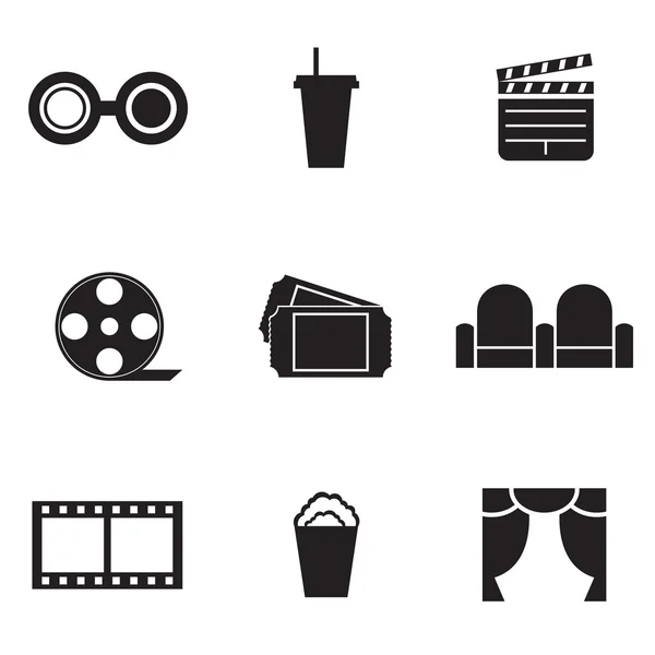 Kino ikony — Stockový vektor