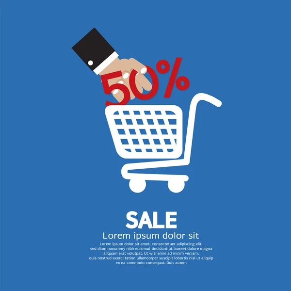 Sale 50 Percent Concept Vector Illustration — Stock Vector