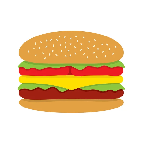 Hamburger vectorillustratie — Stockvector