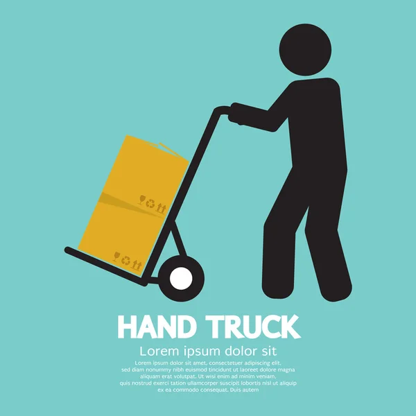 Hand Truck Vector Illustration — Stock Vector