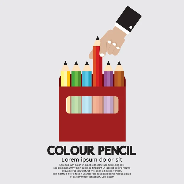 Illustration vectorielle des crayons de couleur — Image vectorielle