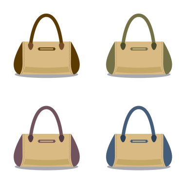 kadın çantaları illüstrasyon vektör