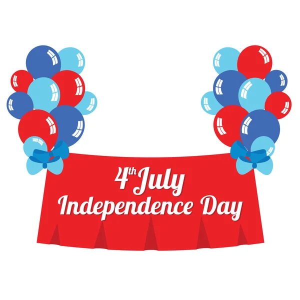 Fourth of July Independence Day — Stock Vector