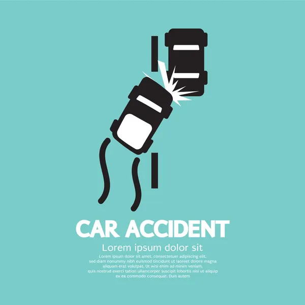 Accidente de coche Vector Ilustración — Archivo Imágenes Vectoriales