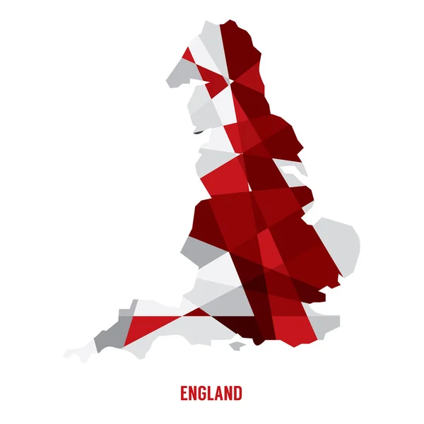 匹配的英格兰矢量图电子地图 — 图库矢量图片